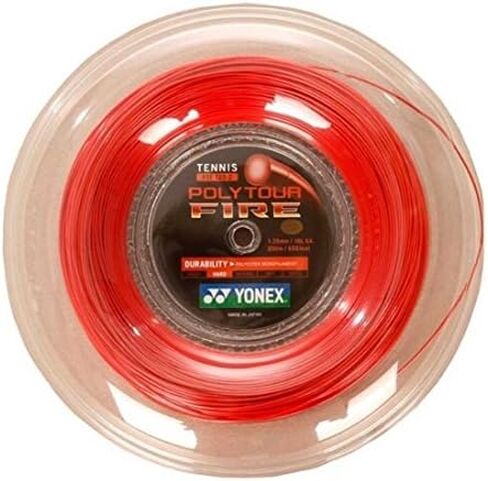 YONEX POLYTOUR FIRE 125 200 متر / سلسلة التنس / اللاعبين المتقدمين / دوران أكثر قوة / إطلاق اللقطات السريعة / السيطرة على الملعب. in Saudi Arabia