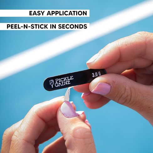 9 Pack 3g Weighted Lead Tape for Pickleball Paddles - Pre Cut Adhesive Pickleball Lead Tape for Paddle to Improve Control, Power, Spin - Pickle Ball Racket Weighted Edge Bars - Black in Saudi Arabia