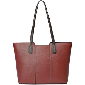 Women's Genuine Leather Tote Handbag Large Capacity Pocketbook Purse