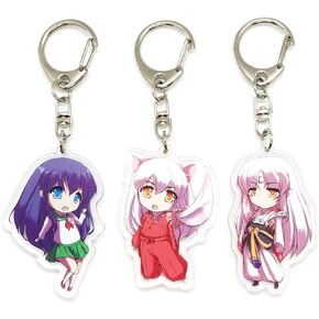 Inc. - Set of 3 Inuyasha Acrylic Keychain Sesshomaru, Kagome v1