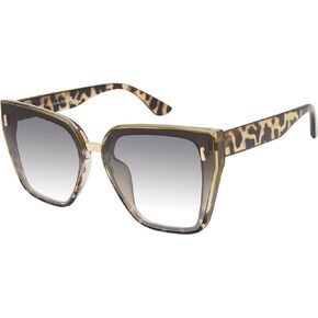 TAHARI Th816 نظارة شمسية نسائية ذات عدسة كبيرة الحجم واقية من الأشعة فوق البنفسجية بنسبة 100%. هدايا أنيقة لها، 65 ملم in Kuwait