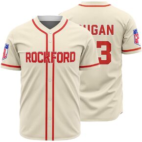 Men's #43 City Rockford Peaches A League of Their Own Movies Baseball Jersey Shirts Stitched