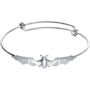 Nickel Free,Vampire Bats Wiring Bracelet Adjustable Expandable Wire Bangles