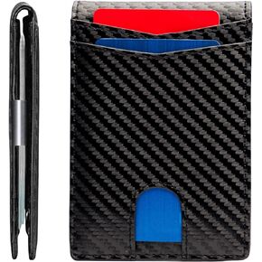 Light Ray Wallet for Men with Money Clip - RFID Blocking Credit Card Holder - Bifold Wallets Slim Minimalist