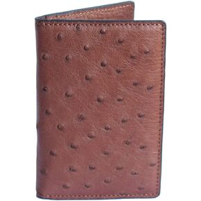 Rodomus Women's GENUINE Alligator and Ostrich Skin Wallets - Real Leather Creations (Card holder - Orange), L