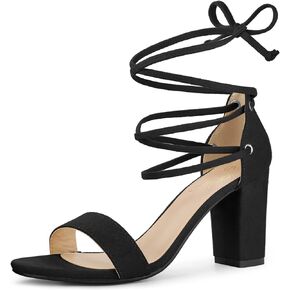 Perphy Strappy Lace Up Chunky High Heel Sandals for Women