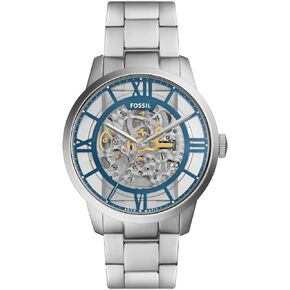 Fossil Townsman Men's Automatic Watch with Mechanical Movement and Skeleton Dial