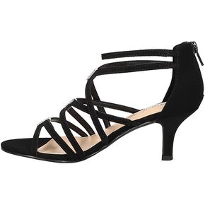 Bella Vita Womens Karlette Faux Suede Slip On Strappy Sandals