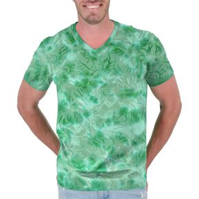 100% Cotton V-Neck Hawaiian T-Shirt for Men - Tropical Mens T Shirts in Saudi Arabia