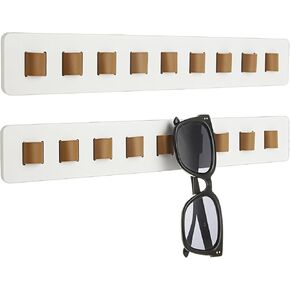 ABuff Sunglasses Organizer Wall Mounted Wood Sunglass Holder 2 Pack Hanging Sunglasses Organizer Storage Sunglasses Rack for Wall, Eyeglass Display for Glasses Organizer Sunglass Display, Home Decor