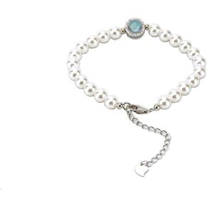Kimin 925 Sterling Silver Bracelet, Pearl Bracelet, Women's Silver Bracelet, Adjustable Bracelet Gift for Women