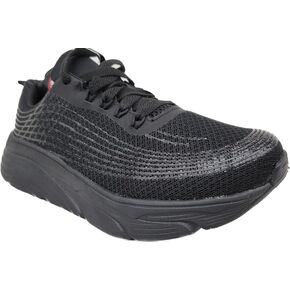 Women Work Shoes Slip Resistant Black Mesh Comfort Cushion Arch Extended