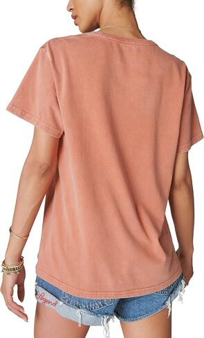 Lucky Brand Women's Desert Soul Boyfriend Tee, Aragon, Small in Saudi Arabia