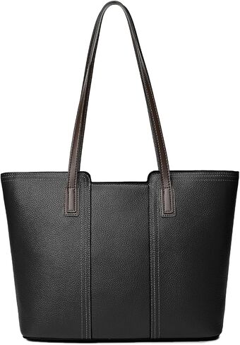 Women's Genuine Leather Tote Handbag Large Capacity Pocketbook Purse in Saudi Arabia