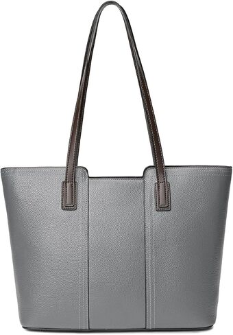 حقيبة يد نسائية من الجلد الطبيعي ذات سعة كبيرة ومحفظة جيب in Kuwait