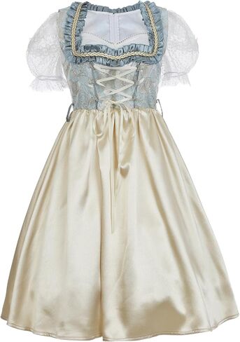 فساتين LTAKK Dirndl للسيدات ملابس مهرجان أكتوبر أزياء بافارية زي فتاة البيرة التقليدية الألمانية مع بلوزة Dirndl in Kuwait