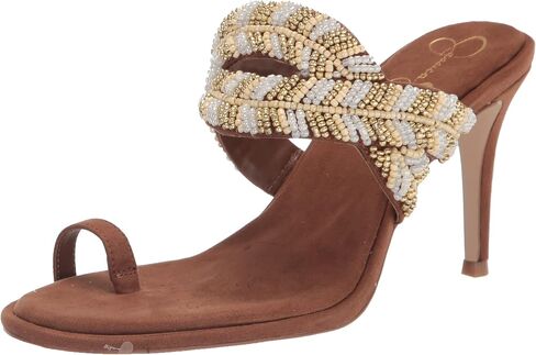 Jessica Simpson Women's Rixei Braided Embellished Heeled Sandal in Saudi Arabia