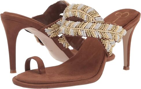 Jessica Simpson Women's Rixei Braided Embellished Heeled Sandal in Saudi Arabia