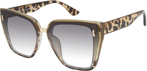 TAHARI Th816 نظارة شمسية نسائية ذات عدسة كبيرة الحجم واقية من الأشعة فوق البنفسجية بنسبة 100%. هدايا أنيقة لها، 65 ملم in Kuwait