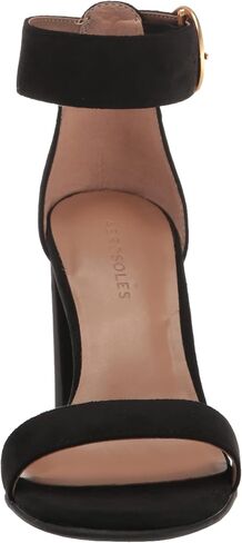 Aerosoles Women's Lawrence Heeled Sandal, Black Faux Suede, 9.5 in Saudi Arabia