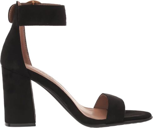 Aerosoles Women's Lawrence Heeled Sandal, Black Faux Suede, 9.5 in Saudi Arabia