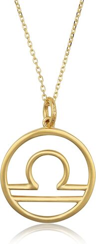 MAX + STONE 10k Gold Zodiac Necklace for Women | Dainty Real Gold Necklace for Women | Adjustable 16-18 Inch Zodiac Sign Necklace | Gold Pendant Necklace | Astrology Gifts for Women in Saudi Arabia