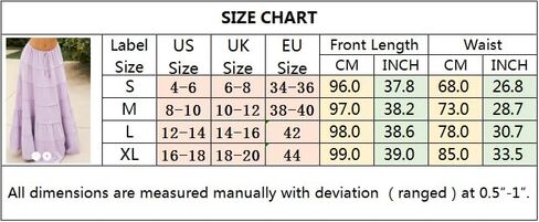 تنورة نسائية طويلة غير رسمية، تنورة طويلة ماكسي متدرجة على شكل حرف A، صورة ظلية in Kuwait