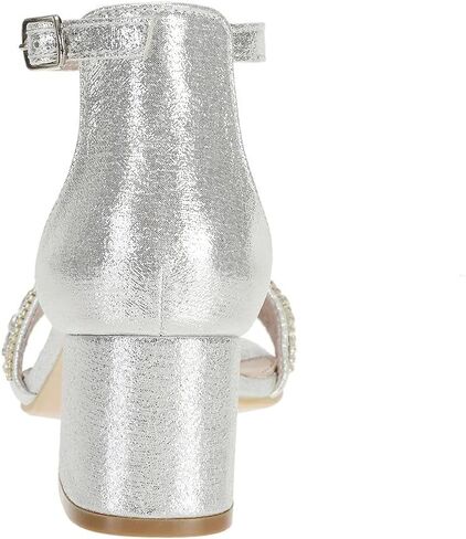 صنادل نسائية من SheSole بكعب منخفض مكتنز وأحذية زفاف بأحجار الراين اللامعة وحفلات الزفاف in Kuwait