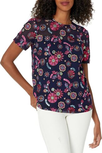 Trina Turk Women's Embroidered T Shirt in Saudi Arabia