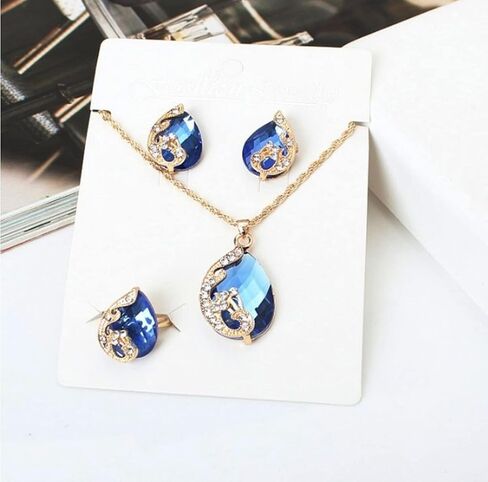 اقراط اذن ستيرلينغ سلفر مرصعة بالكريستال للنساء S925, NA in Kuwait