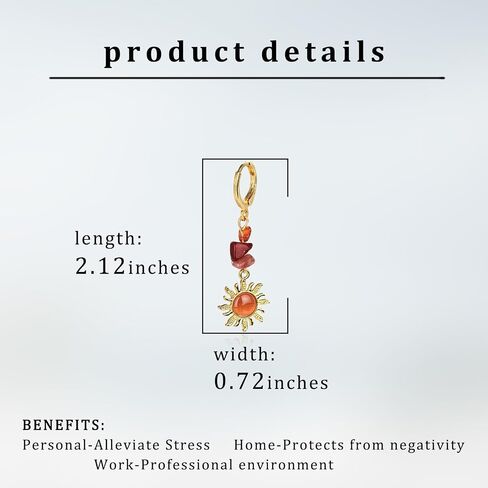 Boho Sun Pendant Celestial Earrings Crystal Sun Pendant Earrings Sun Gem Earrings Goth Jewelry Gift Christmas Gift for Women in Saudi Arabia