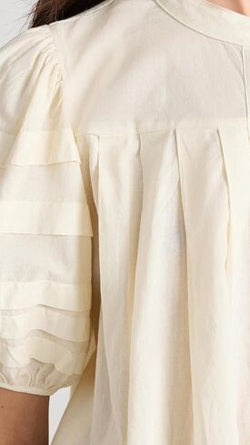 Sea Women's Salome Puff Sleeve Button Down Top in Saudi Arabia