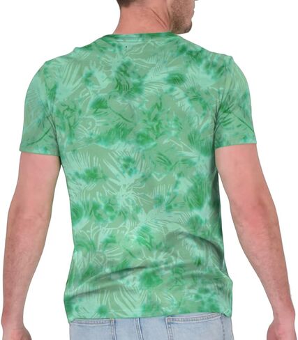 100% Cotton V-Neck Hawaiian T-Shirt for Men - Tropical Mens T Shirts in Saudi Arabia