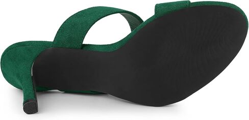 Allegra K Women's Opened Toe Buckle Stiletto Heels Slide Sandals in Saudi Arabia