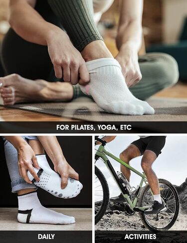 TSLA 3 أو 6 أزواج من الجوارب الرياضية المبطنة المريحة بدون عرض/جوارب قصيرة للطاقم، جوارب رياضية للجري مع شبكة in Kuwait