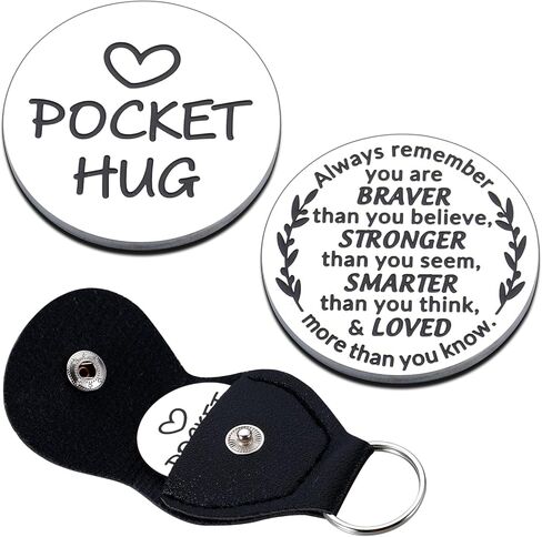 SYGUNAR Pocket Hug Token Christmas Stocking Stuffers Encouragement Gifts for Women Men Get Well Soon Cancer Survivor Recovery Gifts Thinking of You Token Long Distance Relationship Friendship Gifts in Kuwait