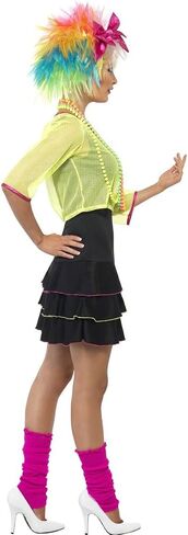 Smiffy's Adult Retro Neon 80s Pop Rock Star Sexy Halloween Costume in Saudi Arabia