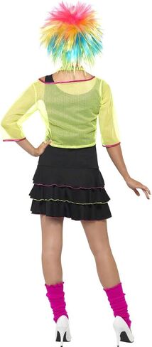 Smiffy's Adult Retro Neon 80s Pop Rock Star Sexy Halloween Costume in Saudi Arabia
