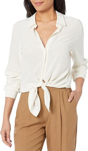 Theory Women's Button-Down Tie-Waist Blouse in Saudi Arabia