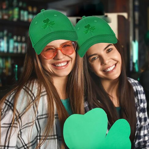 CAMDUCK 2 قطعة قبعة بيسبول يوم القديس باتريك، قبعة بيسبول شامروك خضراء، قبعة سائق شاحنة القديس باتريك، قبعة عطلة قابلة للتعديل in Kuwait