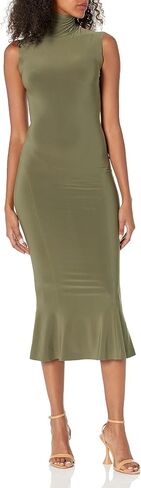 Norma Kamali Women's Sleeveless Turtleneck Fishtail Dress in Saudi Arabia