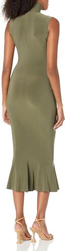 Norma Kamali Women's Sleeveless Turtleneck Fishtail Dress in Saudi Arabia