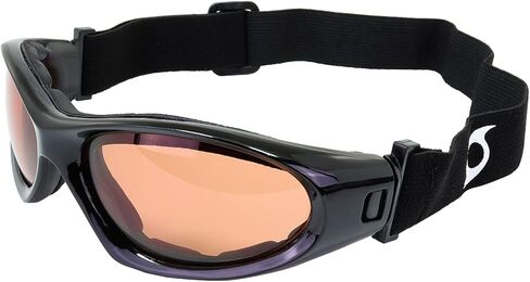 Hurricane Eyewear 3 Pairs of Category 5 Jet & Water Ski Floating Sunglasses to Goggles Hybrid Black Frames w/Driving Mirror, Red mirror & Blue Mirror Lenses, Black-red/Blue/Driving Mirror, Adult in Kuwait