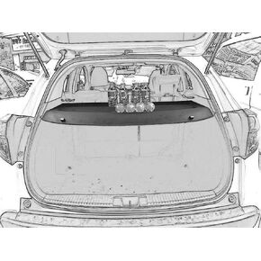 kaungka Protective Cargo Cover for 2016-2022 Honda HR-V HRV Durable Black Rear Trunk Shield Retractable (Updated Version)