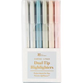 Erin Condren Variety Writing Tools Pack - 12 Pack In Bloom Highlighters and Dual-Tip Markers for Writing, Color-Coding, Hand lettering, Stenciling and More
