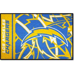 FANMATS 23303 NFL - Los Angeles Chargers Starter Mat Xfit Design - 19in x 30in Accent Rug| Sports Fan Home Decor Rug and Tailgating Mat
