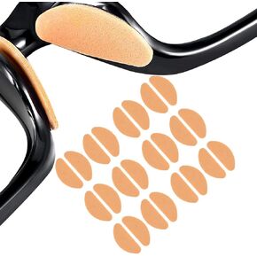 Soft Foam Nose Pads Self Adhesive Non-Slip Eyeglass Nose Pads, Thin Nosepads for Eyeglasses Sunglasses Glasses,12Pairs,1.0MM Skin Color