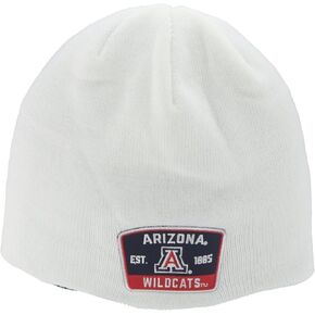 ZHATS NCAA Officially Licensed Beanie Edge Patch Switchback White in Kuwait