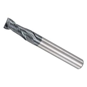 Square Nose End Mill, 6mm x 15mm Cutting 6mm Shank, AlTiN Coated P05 Carbide 2 Flutes CNC Router Bits - (Applications: for Milling Stainless Steel Hardened Steel)