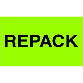 Tape Logic TLDL2621 Labels, Repack", 3" x 5", Fluorescent Green, 1 Roll of 500 Labels